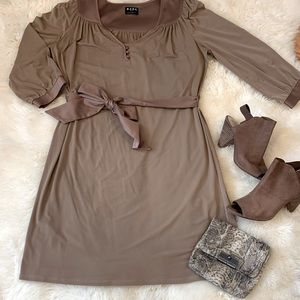 BCBG Jersey belted dress